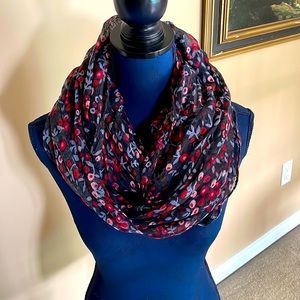 LOFT Floral Print Infinity Scarf
